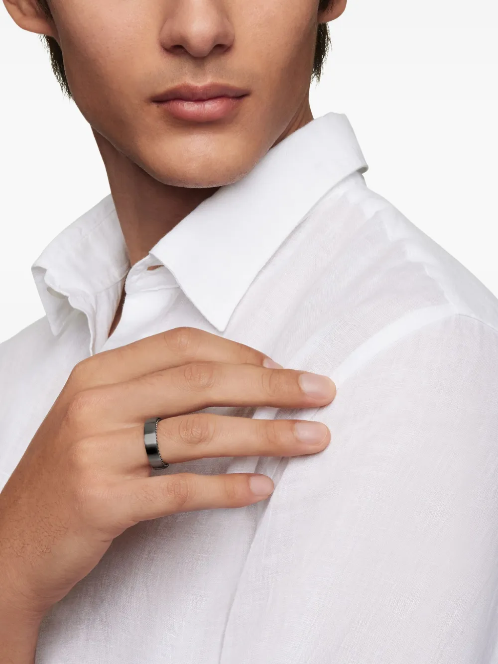 David Yurman Anello a fascia Streamline in argento sterling (6mm) | Image 2