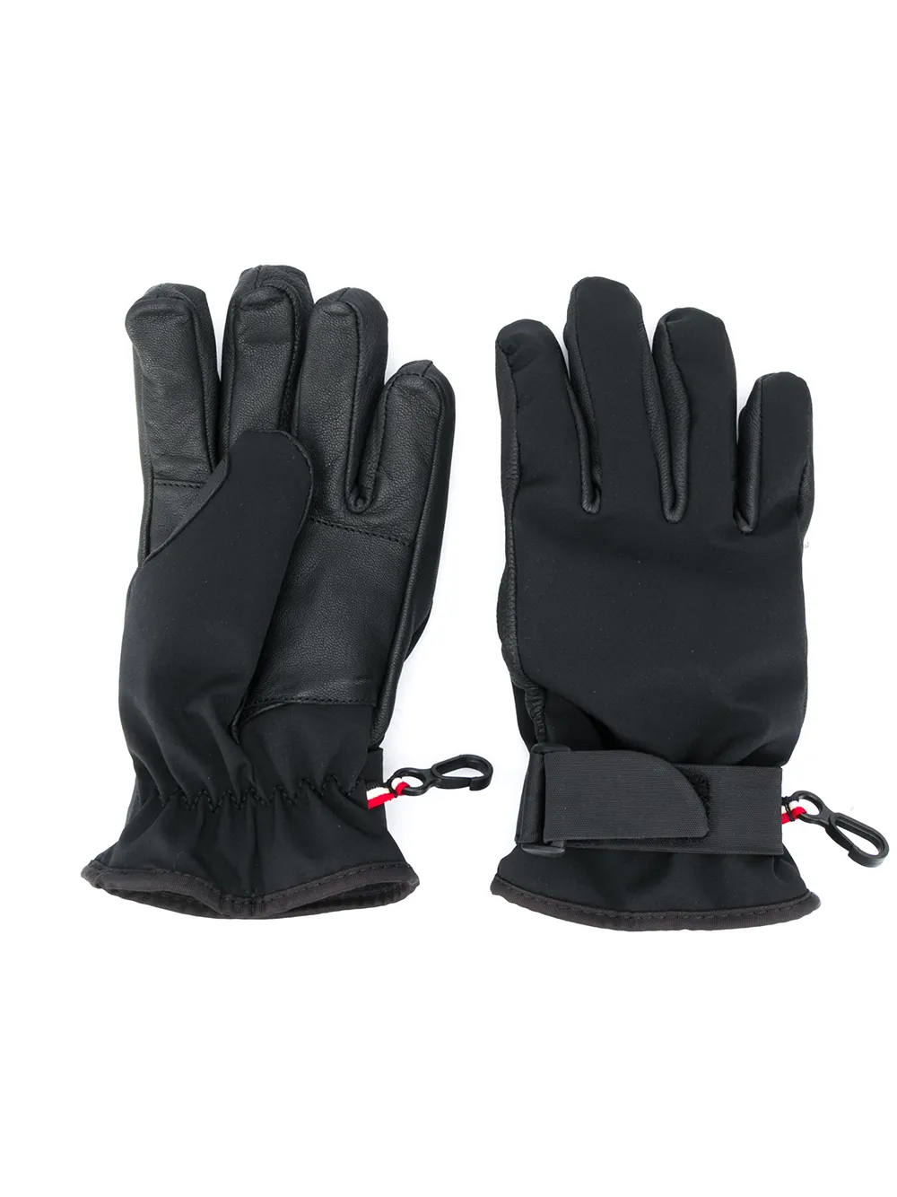 Moncler Enfant Handschoenen met logopatch Zwart