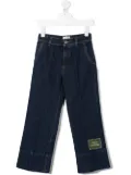 Gucci Kids Gucci Horama label denim jeans - Blue