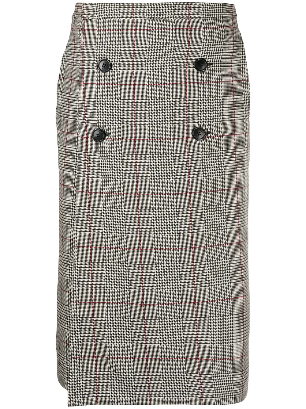 

VETEMENTS checked midi skirt - Black