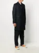 Comme Des Garçons Shirt single-breasted wool midi coat