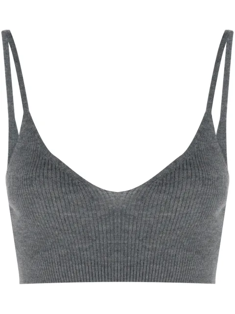 Cashmere In Love ribbed-knit cropped top