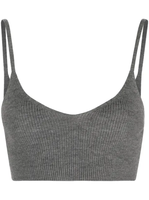 Cashmere In Love ribbed-knit cropped top