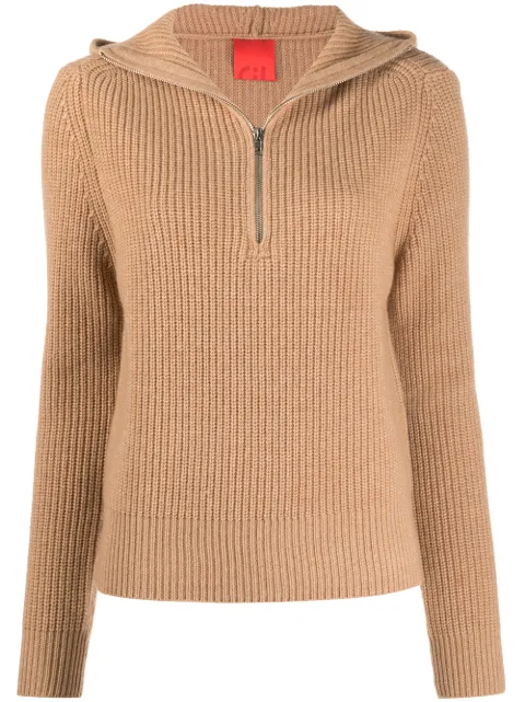 Cashmere In Love sudadera de canalé con capucha