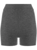Cashmere In Love Alexa ribbed-knit biker shorts - Grey