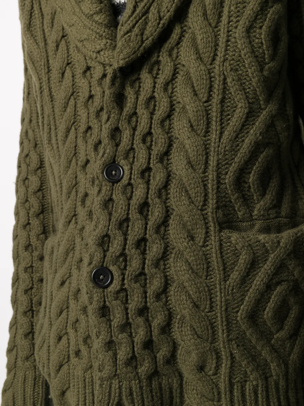 фото Alanui cable-knit raw-edge cardigan