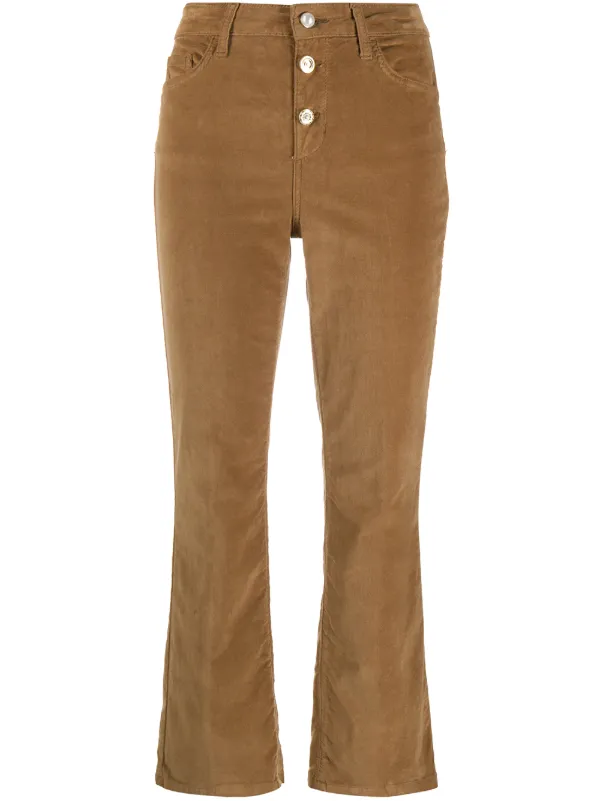 cropped corduroy trousers