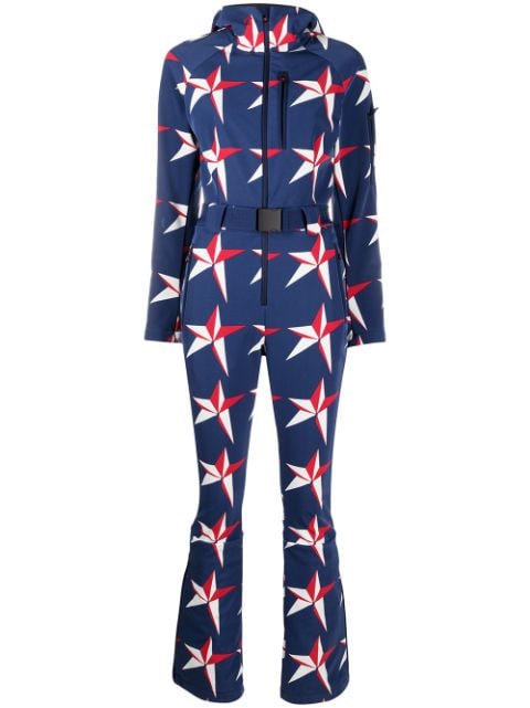 Perfect Moment star-print hooded ski suit