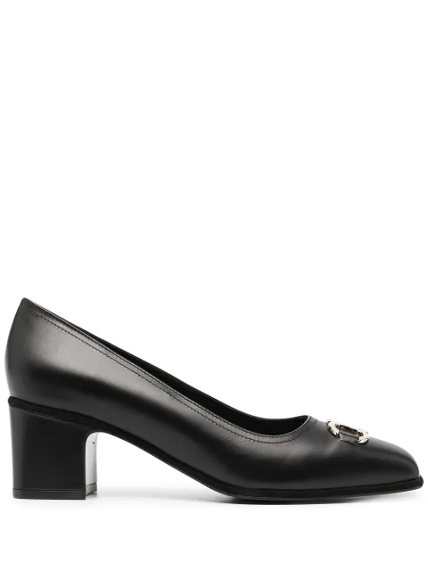 Ferragamo حذاء بكعب وإبزيم غانشيني