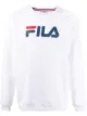 Image 1 of Fila logo-print round-neck sweatshirt