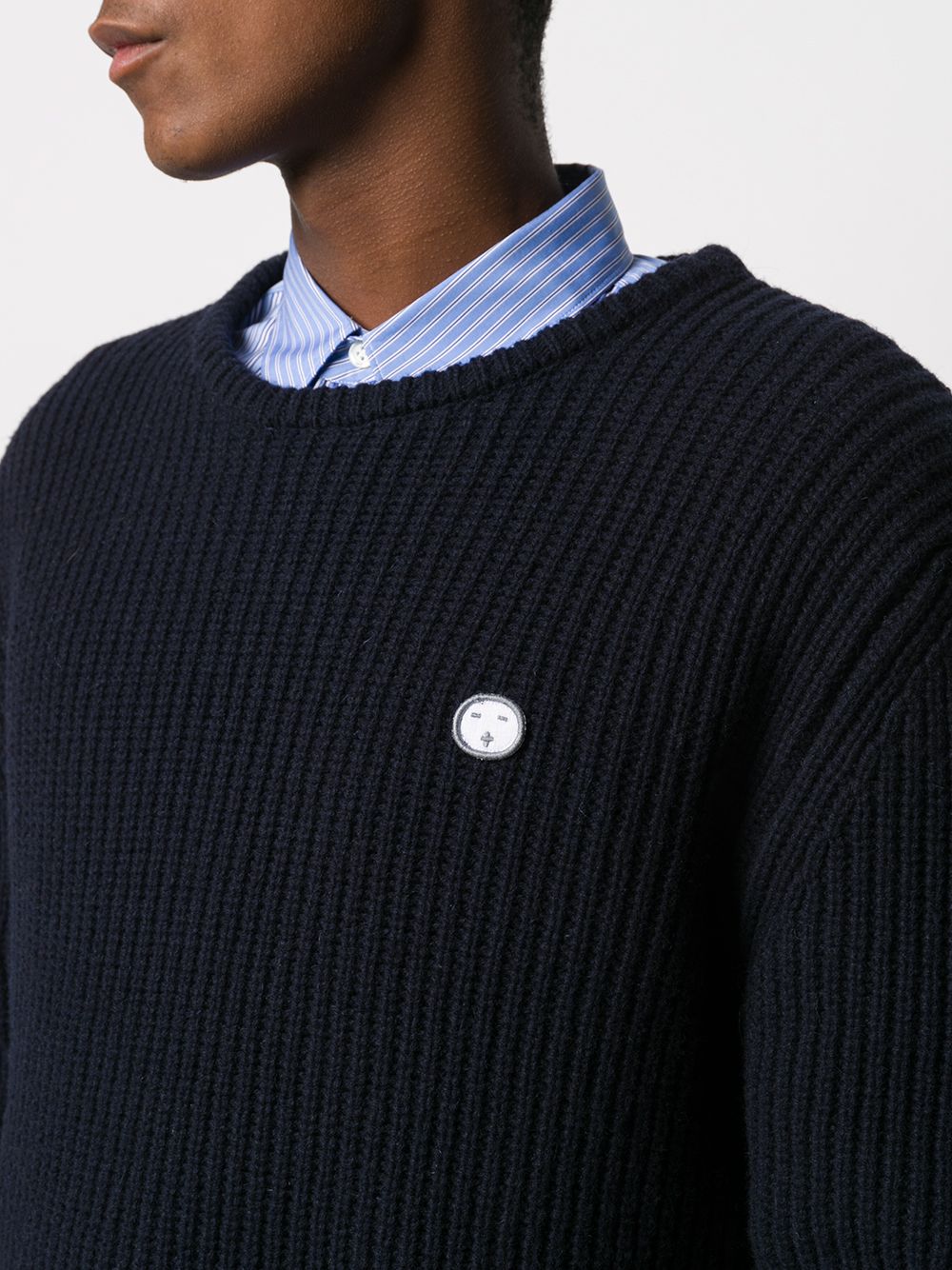 фото Société anonyme logo patch jumper