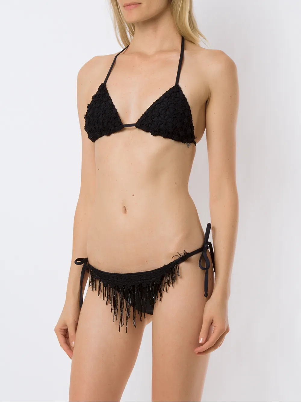 AMIR SLAMA BEADED EMBROIDERY BIKINI SET