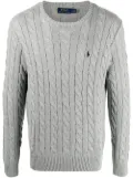 Polo Ralph Lauren cable knit knitted sweatshirt - Grey