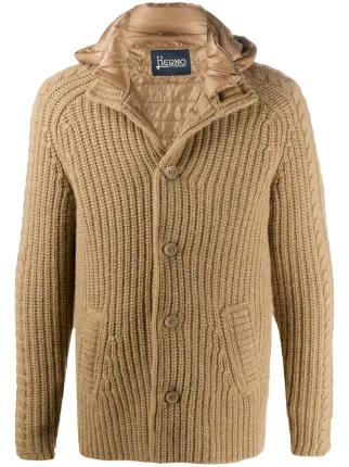 herno hooded cardigan