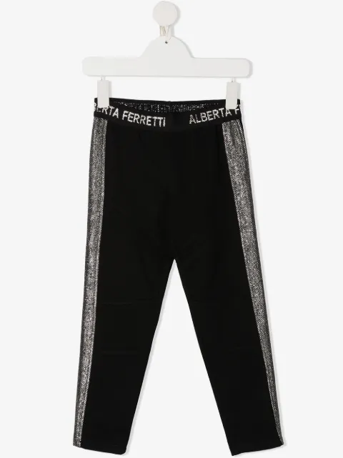 Alberta Ferretti Kids side stripe track pants
