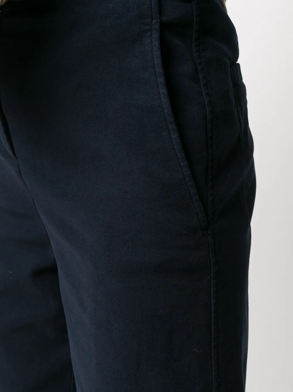 ASPESI Cropped broek Blauw