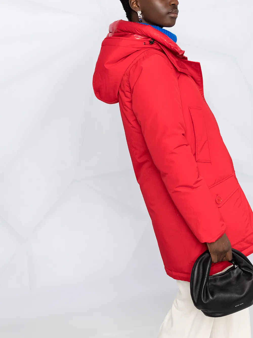 фото Woolrich длинный пуховик