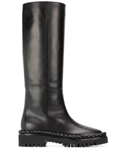 Valentino Garavani 60mm rope-detail knee-length boots