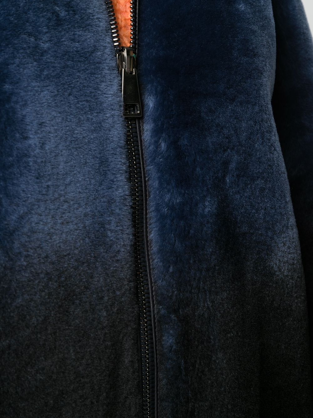 фото Suprema blue shearling coat