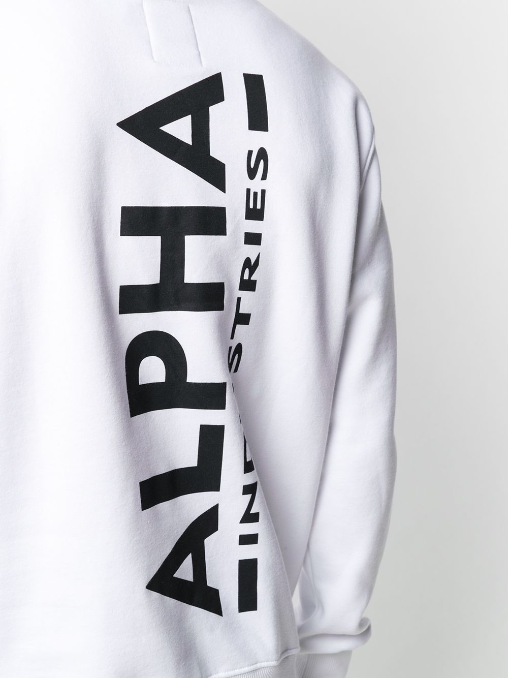 фото Alpha industries logo print hoodie