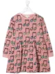 Image 1 of Stella McCartney Kids musical notes print sweatshirt-dress
