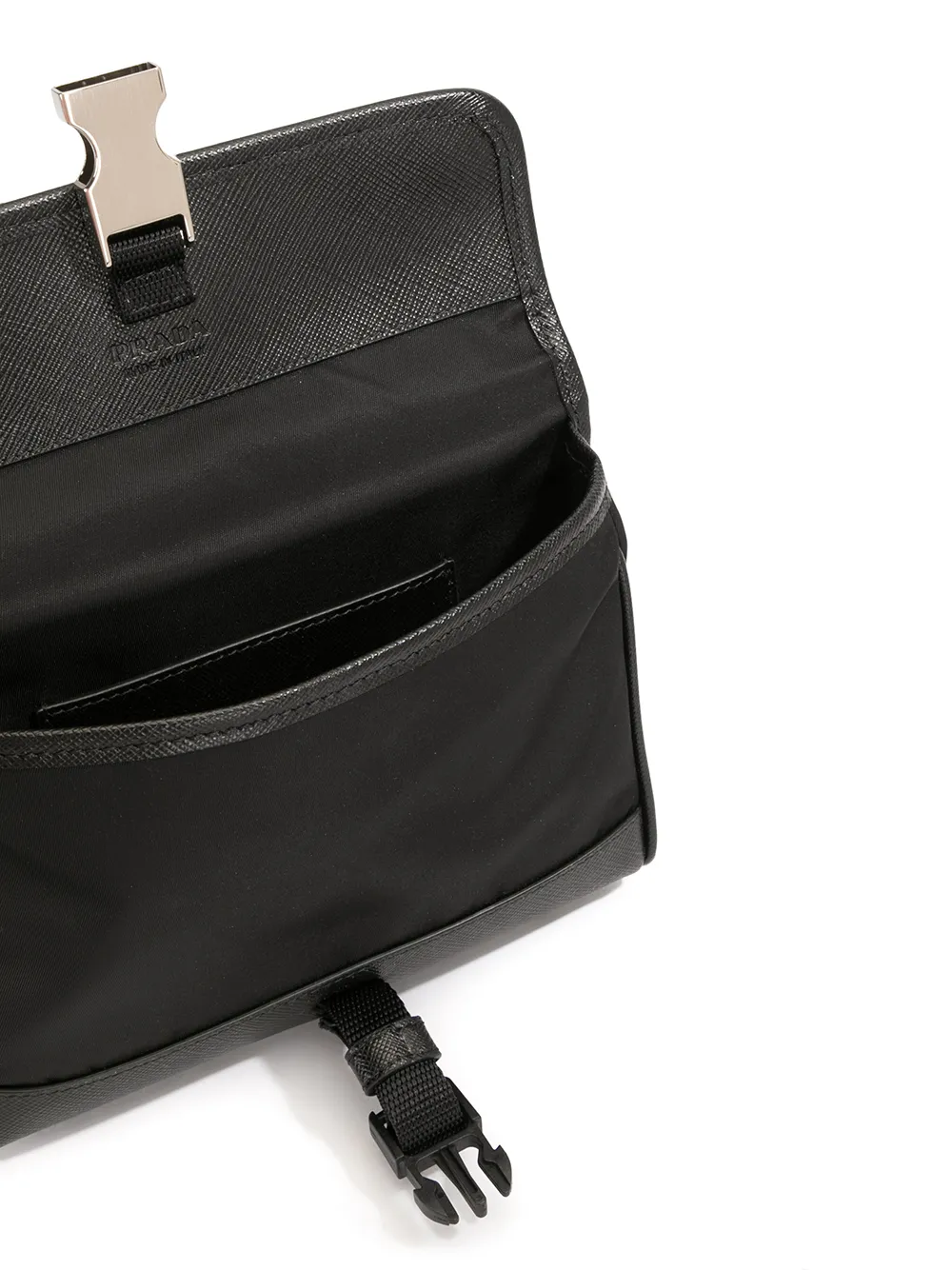 Prada Tas met logoplakkaat Zwart