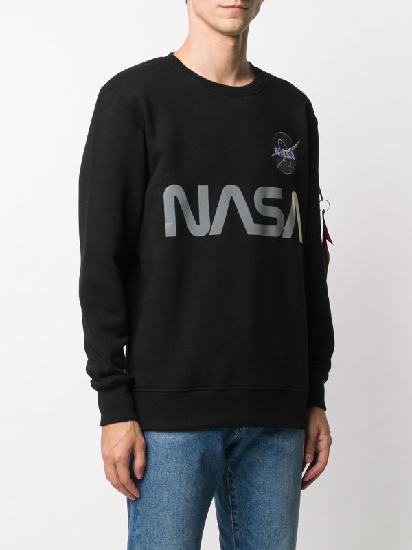 Alpha Industries Reflective Farfetch Sweatshirt - NASA