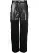 Image 1 of Peter Do cropped wide-leg lambskin trousers