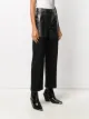 Peter Do cropped wide-leg lambskin trousers