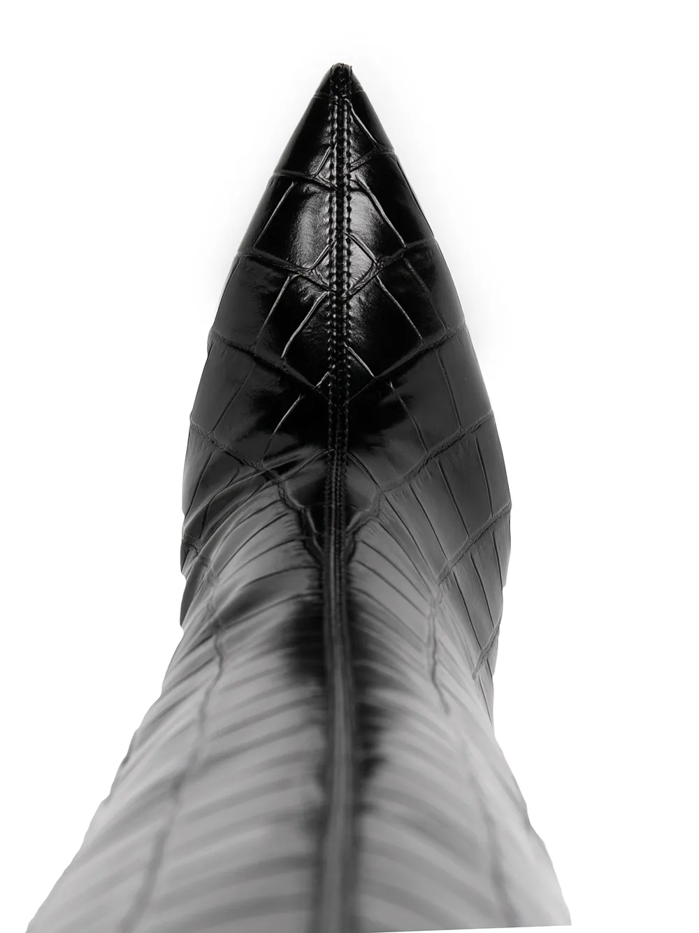 Le Silla Eva crocodile-effect boots Black