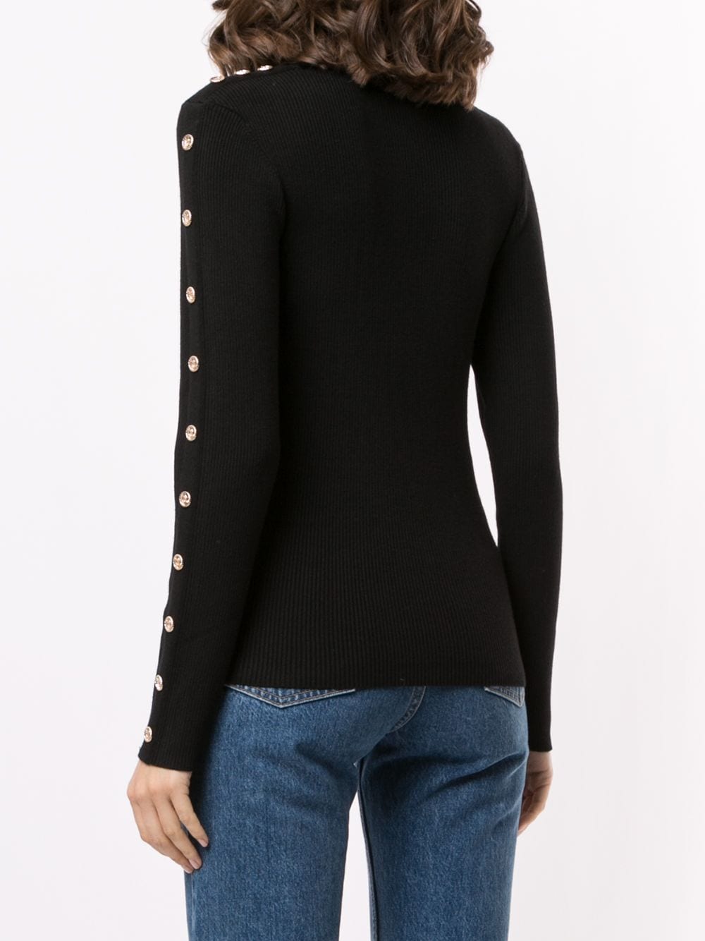 фото Edward achour paris embossed button sleeve jumper