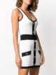 Balmain button-embellished sleeveless mini dress