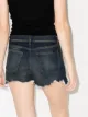 Saint Laurent distressed washed denim shorts