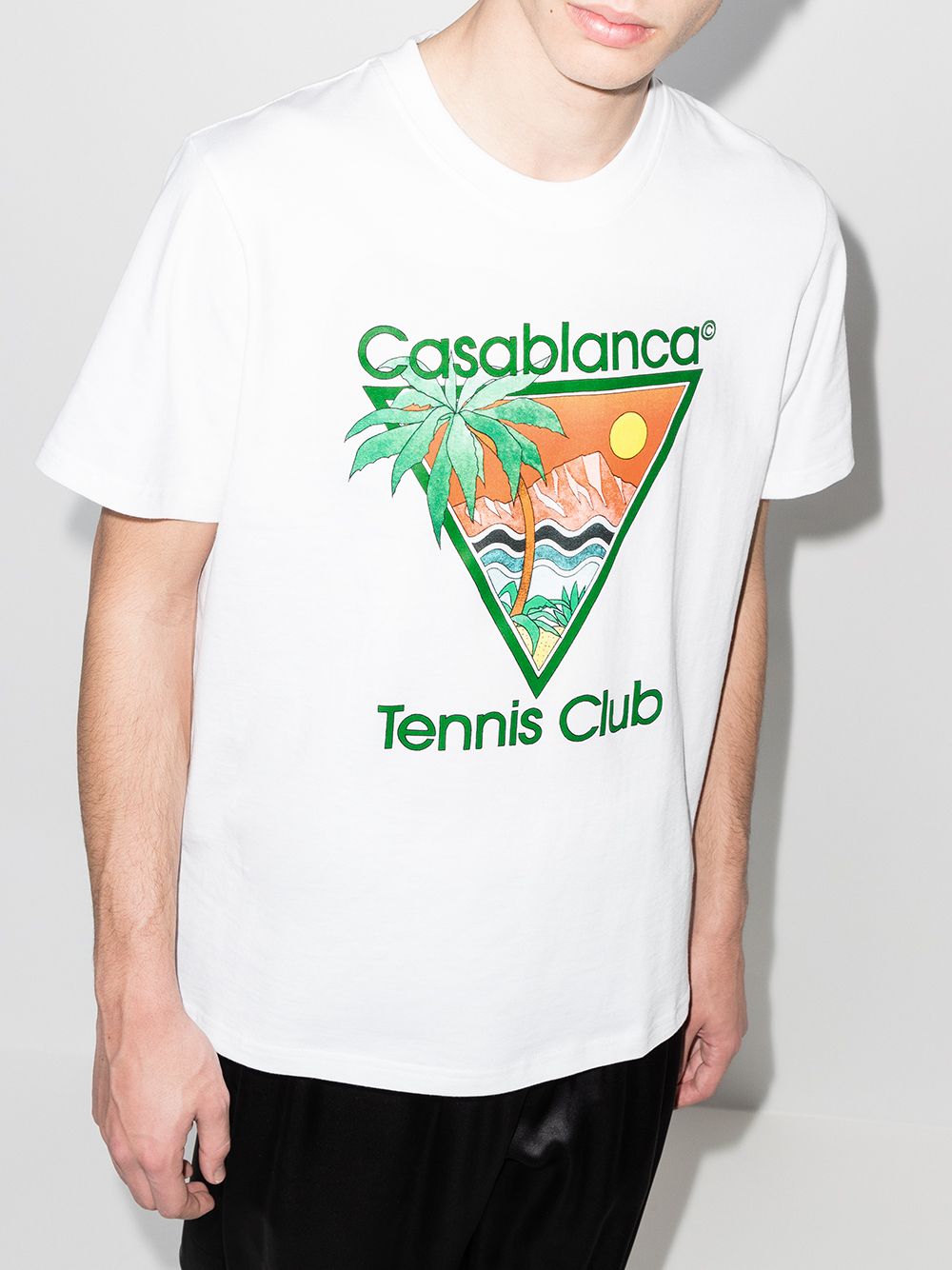 фото Casablanca футболка tennis club с круглым вырезом