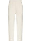 Les Tien snap-button cotton track pants - Neutrals