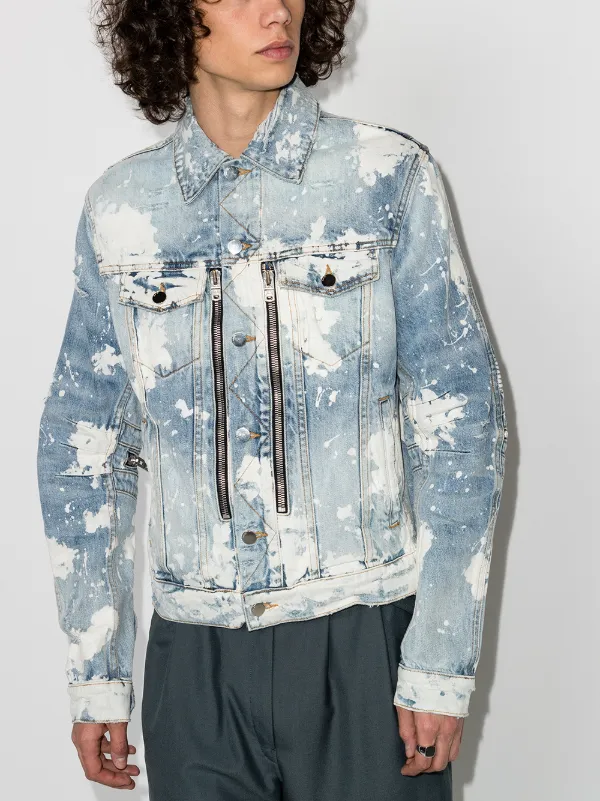 AMIRI MX2 bleached denim jacket 