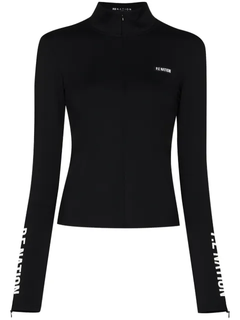 P.E Nation Run half-zip base layer top