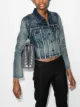 Image 2 of Saint Laurent cropped denim jacket