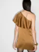 Saint Laurent off-shoulder ruffled minidress