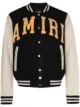Image 1 of AMIRI logo-appliqué varsity bomber jacket