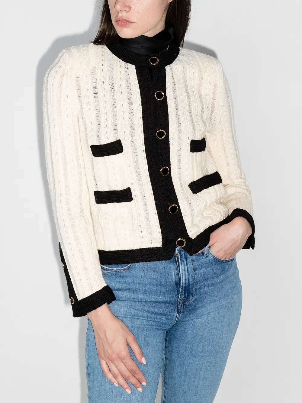 Image 2 of Saint Laurent tailored ribbed wool jacket