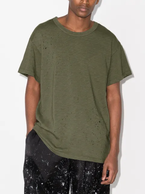 AMIRI distressed perforated T-shirt 