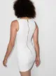 Balmain square neck sleeveless mini dress