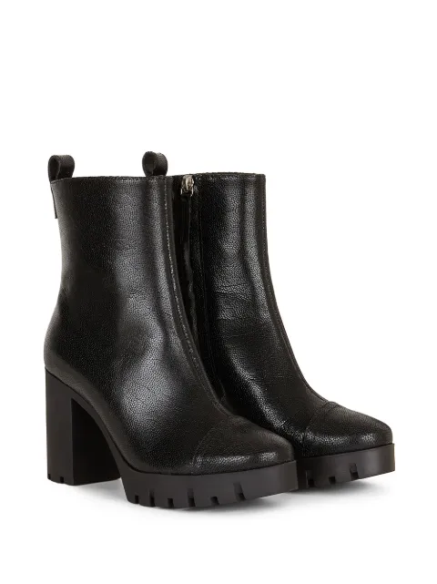 track sole ankle boots pull and bear