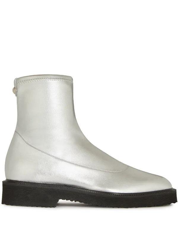 metallic chelsea boot