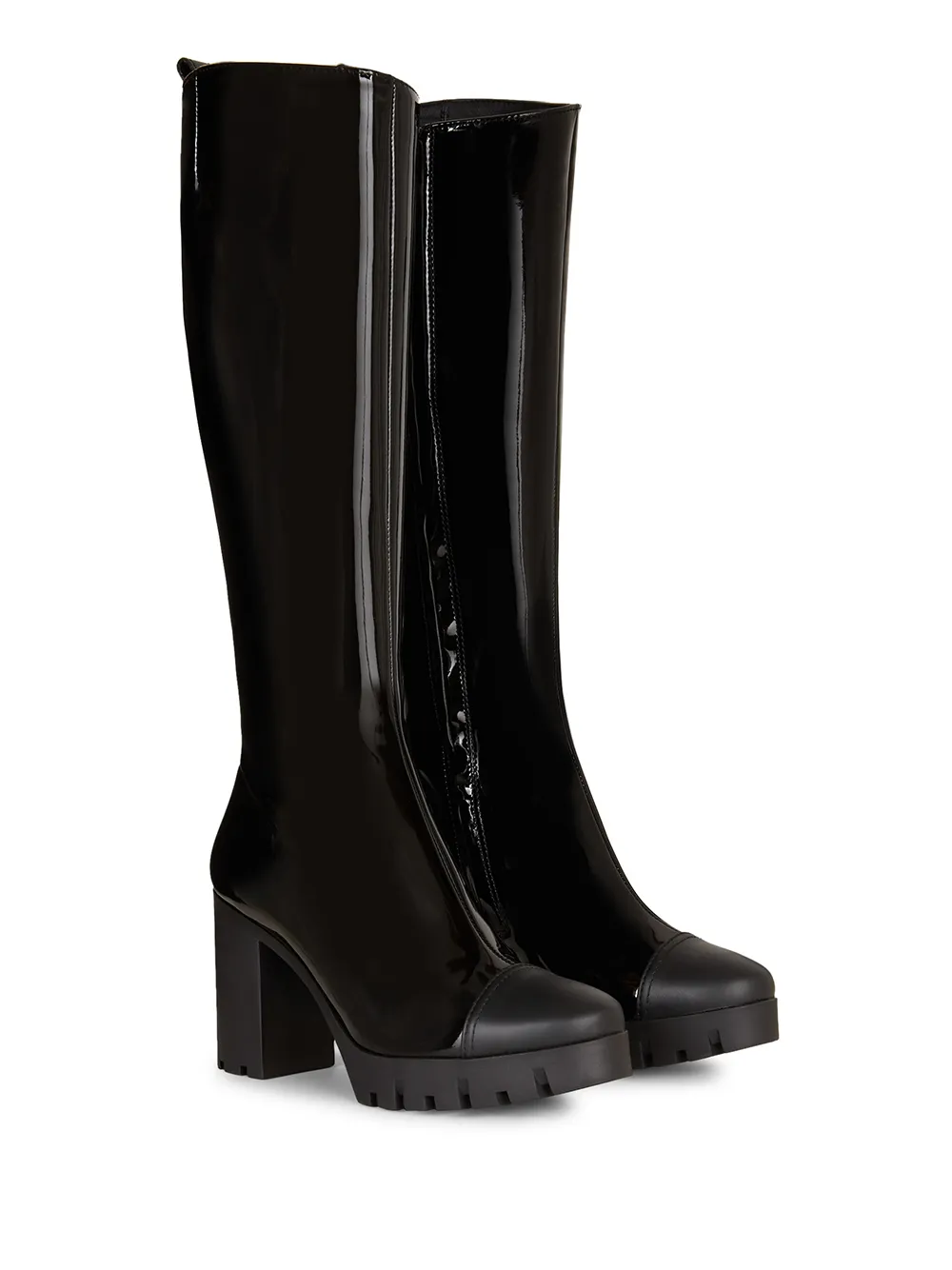 Giuseppe Zanotti contrasting toe-cap boots Black