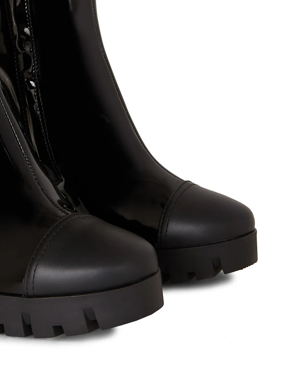 Giuseppe Zanotti contrasting toe-cap boots Black