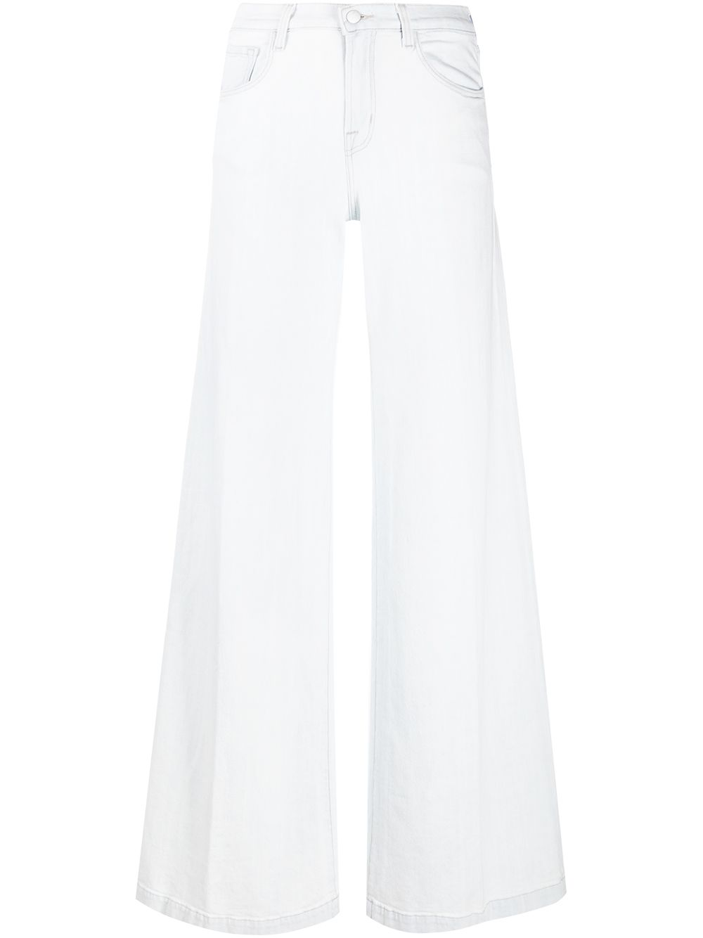 фото J brand mid-rise wide-leg jeans