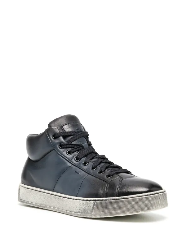 santoni high top sneakers