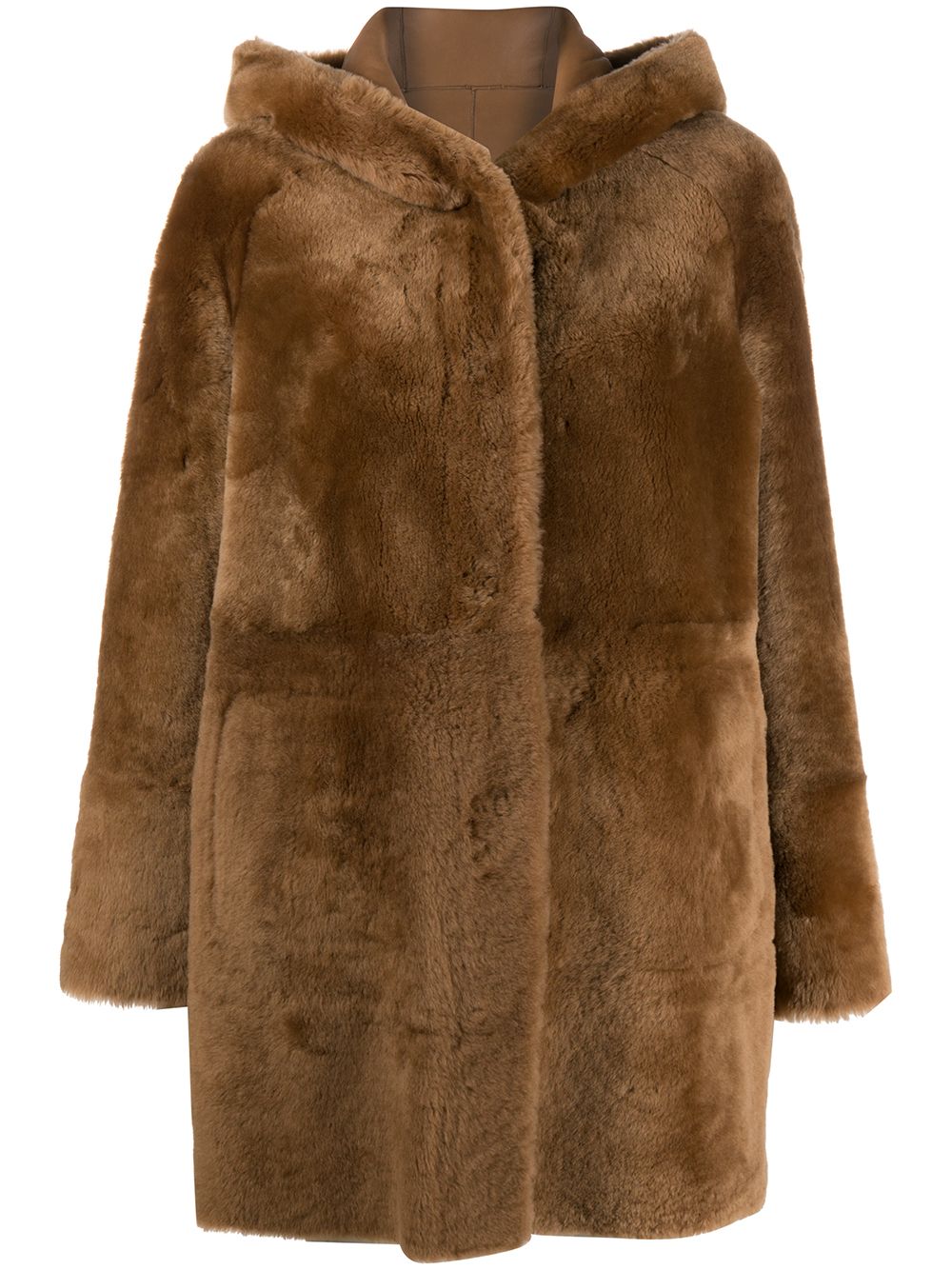 фото Drome lamb fur reversible coat